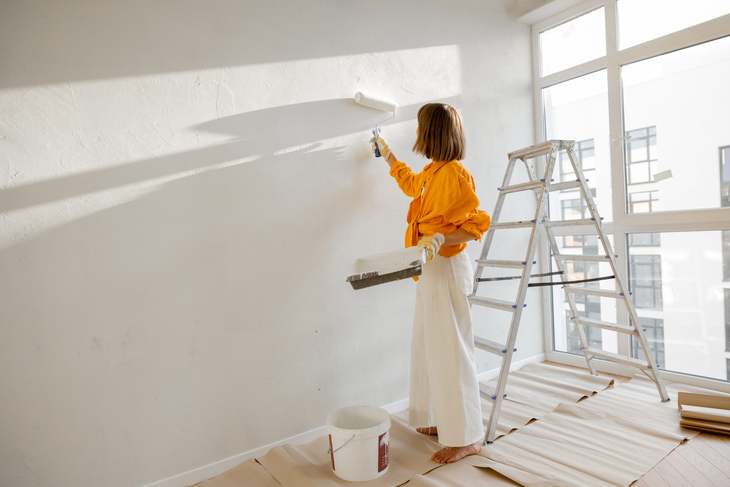 Sealing crack walls and painting - Birch Fumigator
