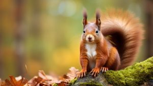 Are red squirrels active at night?