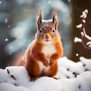 Are red squirrels territorial?